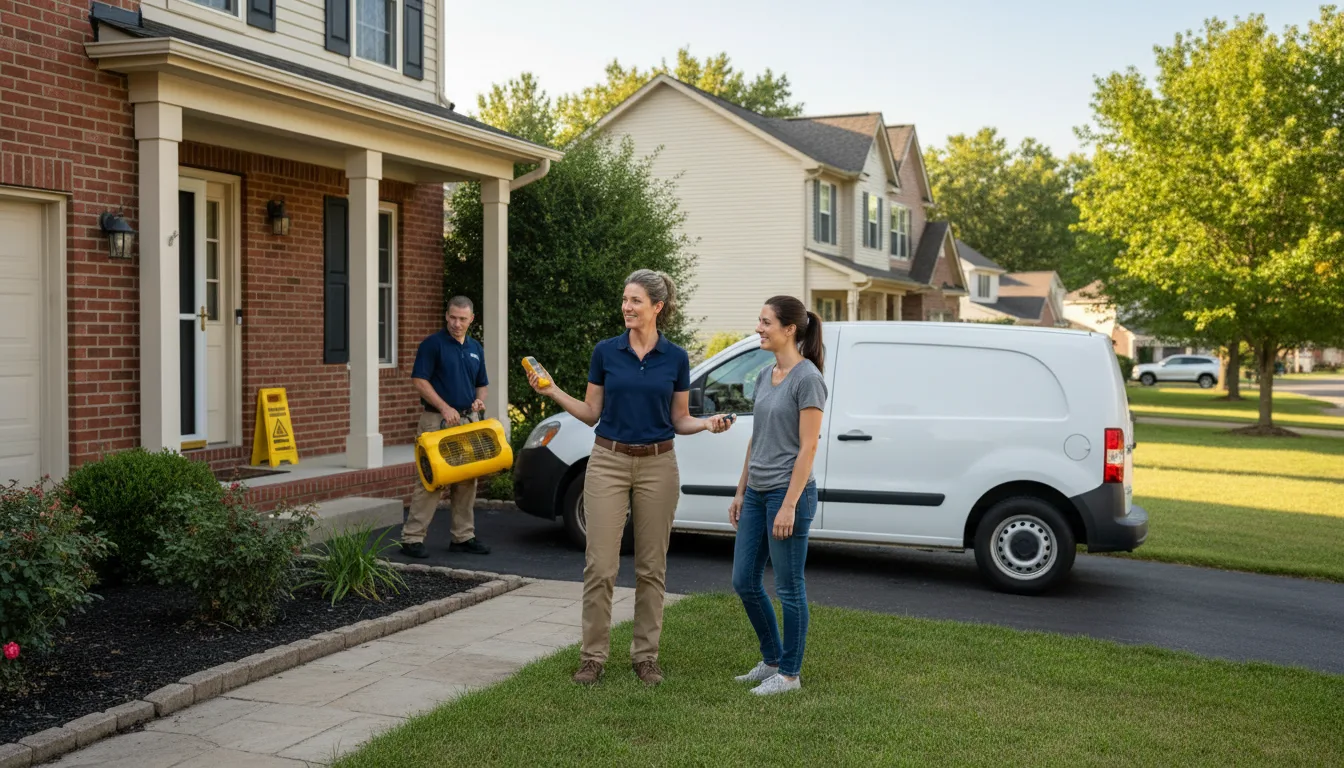 Residential water damage restoration in Sun Valley, ID